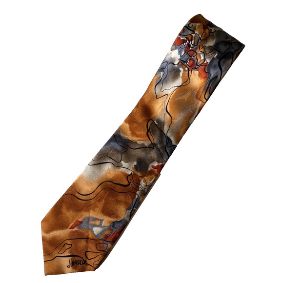 J. Garcia Other - J. Garcia Watercolor Collection Artist Proof #5 Thistle Ghost 100% Silk Tie 3.5"